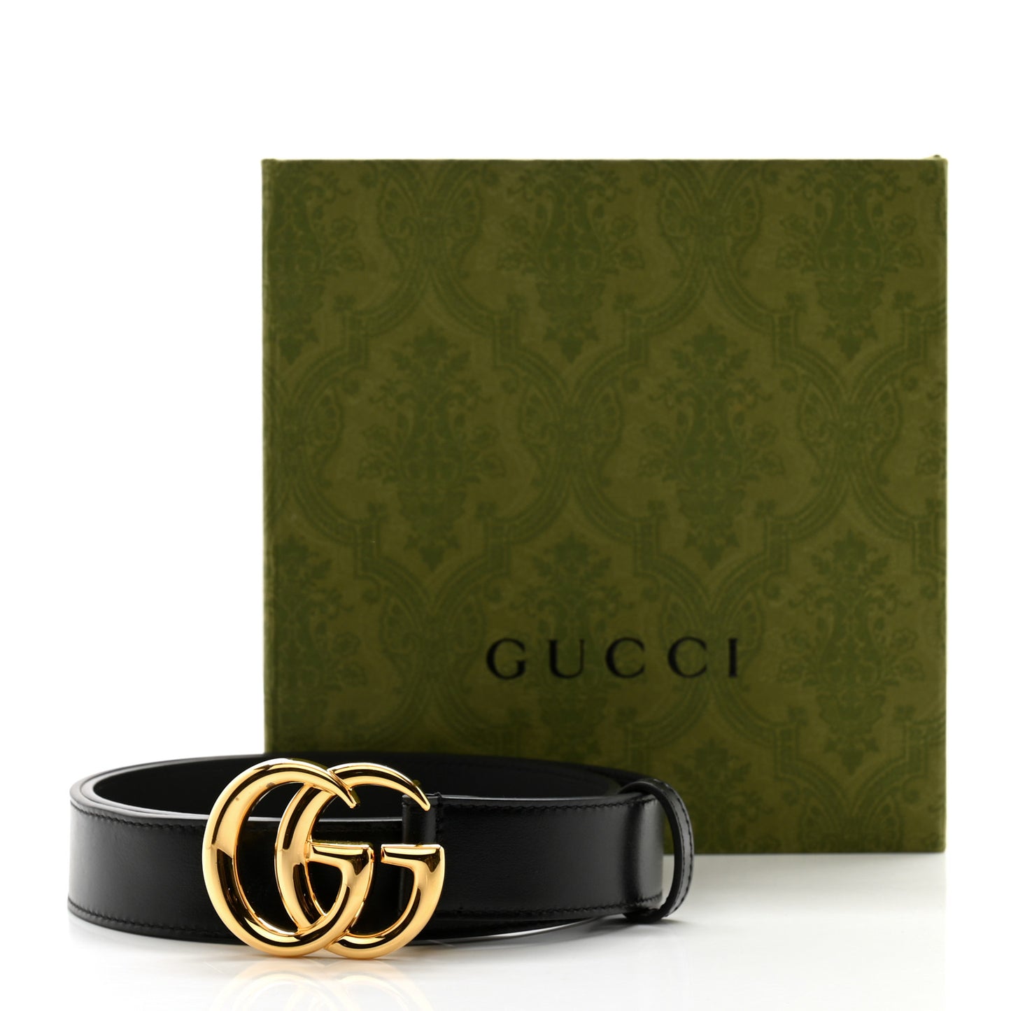 Plutone Calfskin Double G 30mm Belt 80 32 Black