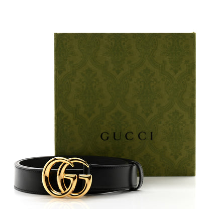 Gucci Plutone Calfskin Double G 30mm Belt 80 32 Black 8 of 8