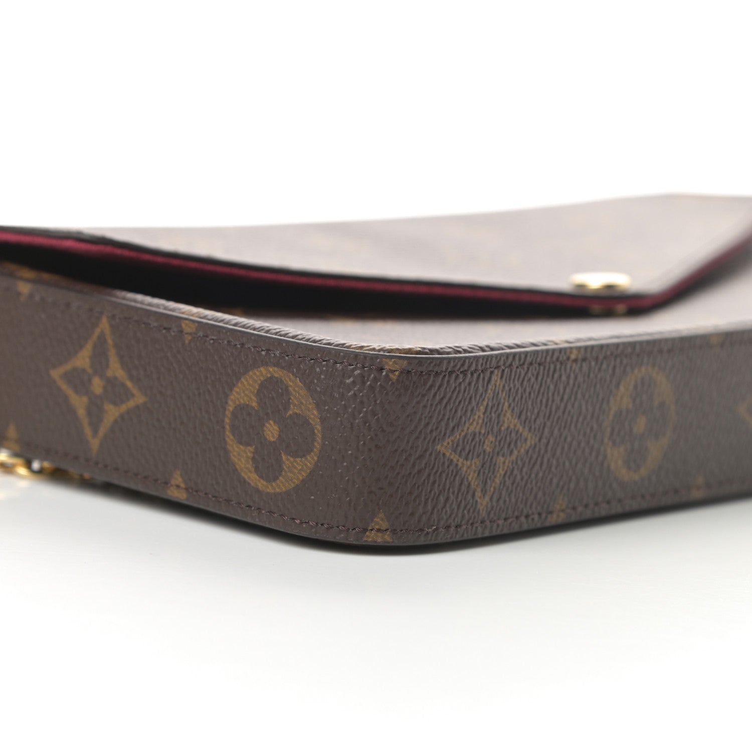 Louis Vuitton Monogram Pochette Felicie Chain Wallet Fuchsia 11 of 12