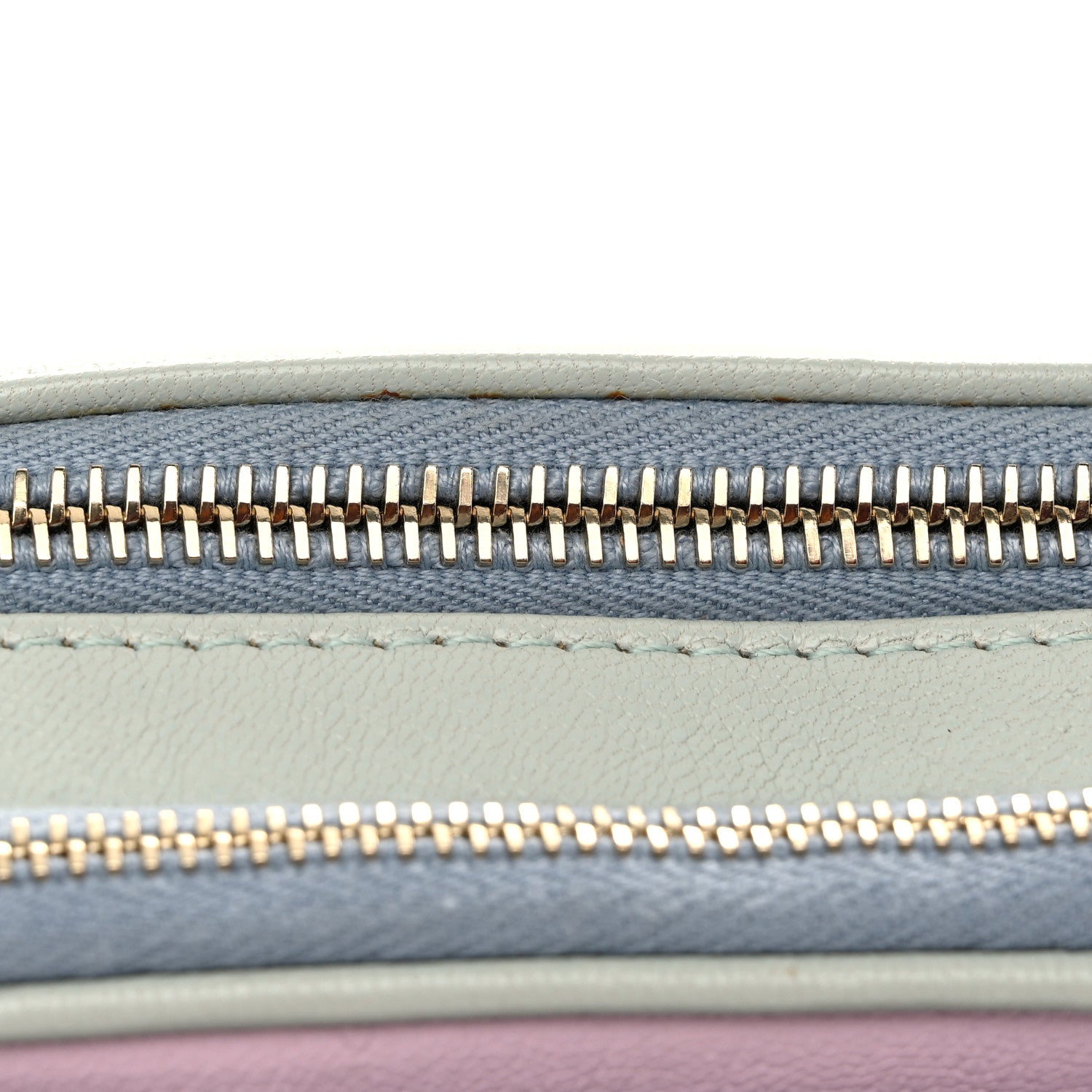 Chanel Goatskin Quilted Waist Bag Green Blue Pink 13 of 13