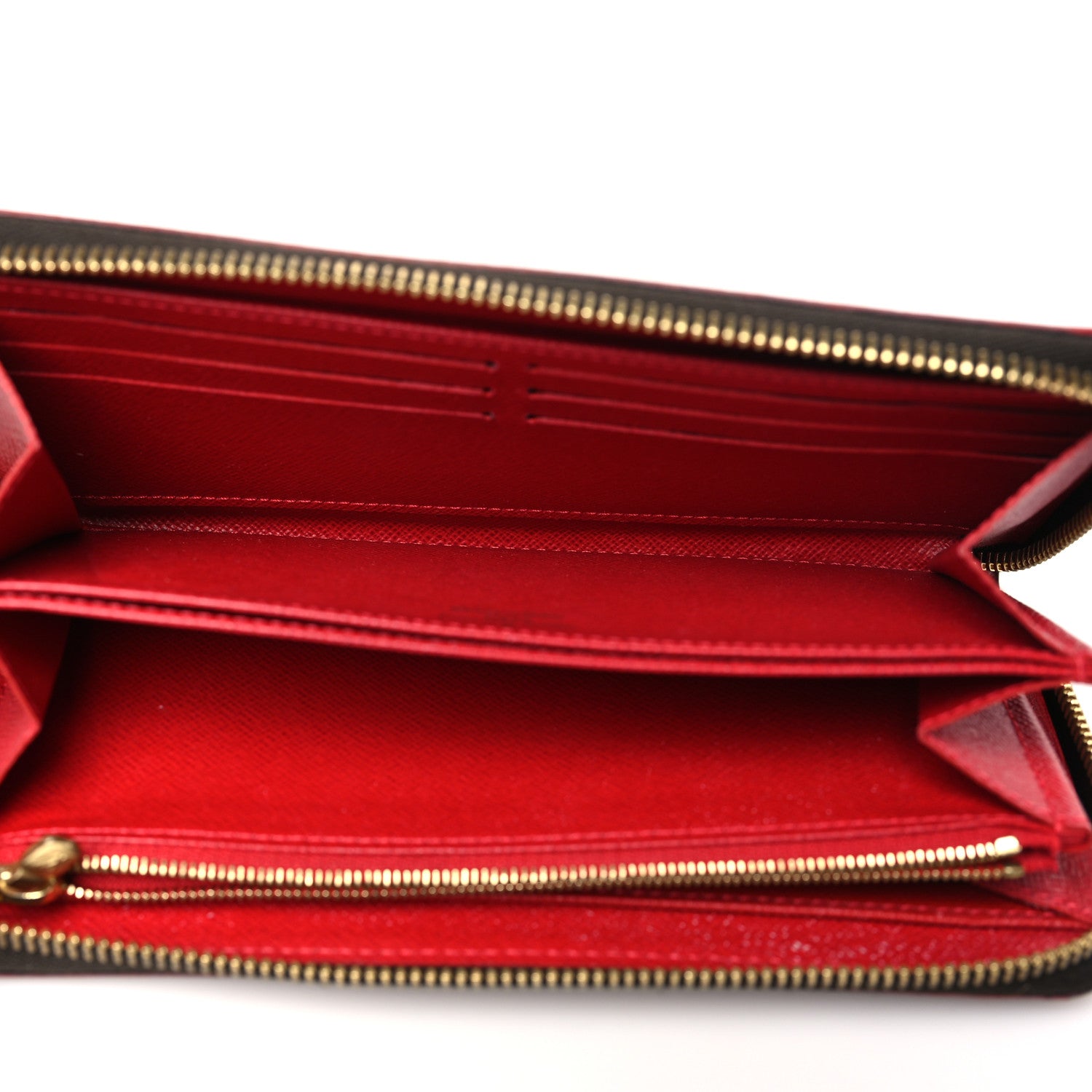 Louis Vuitton Damier Ebene Studded Zippy Wallet Cherry 5 of 8
