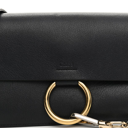 Chloe Calfskin Small Faye Shoulder Bag Black 7 of 9