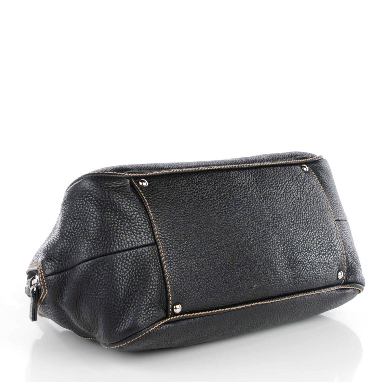 Chanel Calfskin Large Tassel Bowler Black 4 of 7