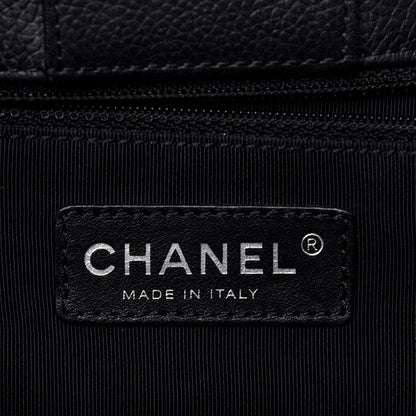 Chanel Calfskin Small Cerf Executive Shopper Tote Black 6 of 22