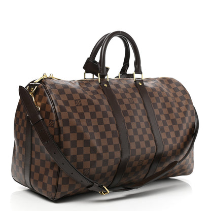 Louis Vuitton Damier Ebene Keepall Bandouliere 45 3 of 9