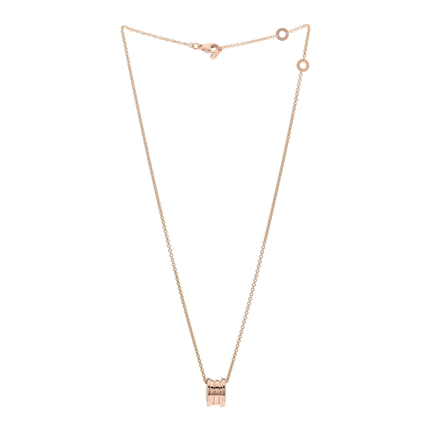 Bulgari 18K Rose Gold B.Zero1 Pendant Necklace 3 of 5