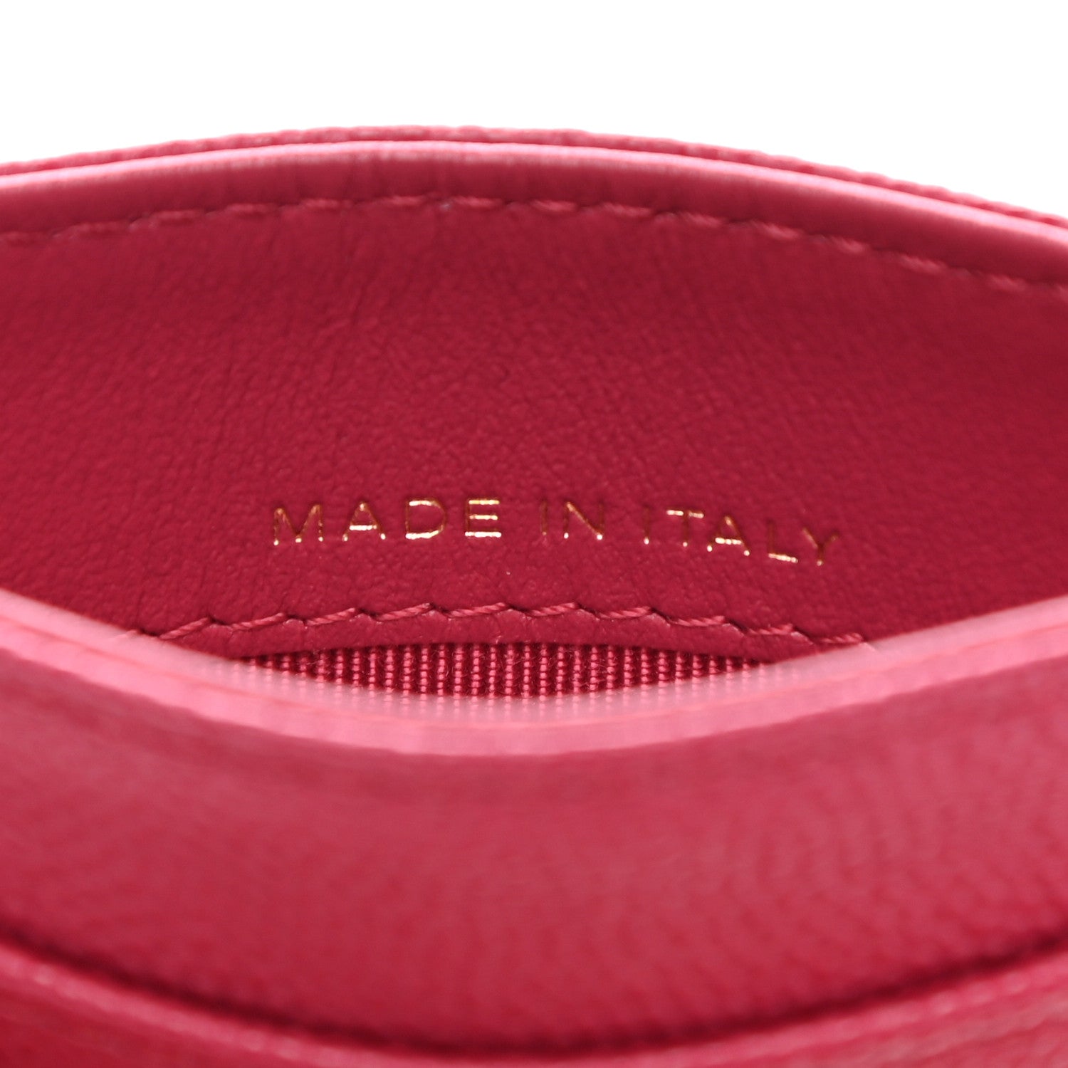 Chanel Caviar Quilted Card Holder Dark Pink 7 of 9
