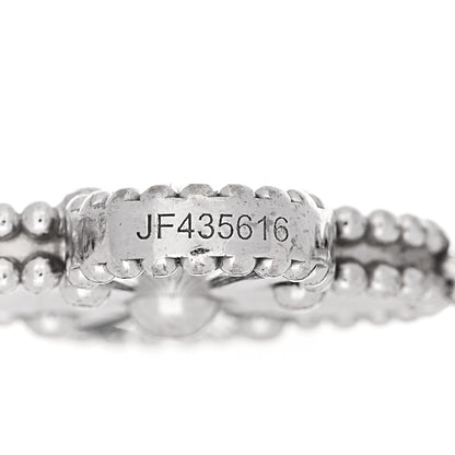 Van Cleef & Arpels 18K White Gold 5 Motifs Guilloche Vintage Alhambra Bracelet 4 of 4