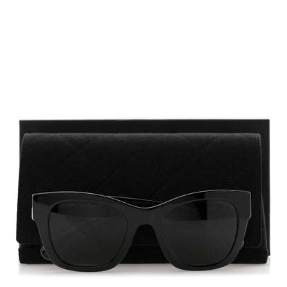 Chanel Acetate Square CC Heart Sunglasses 5478-A Black 9 of 9