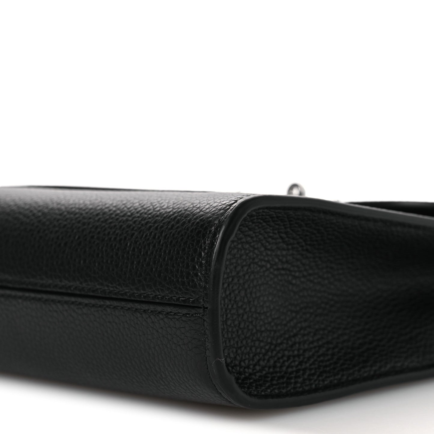 Natural Grain Calfskin Antony Messenger Crossbody Black