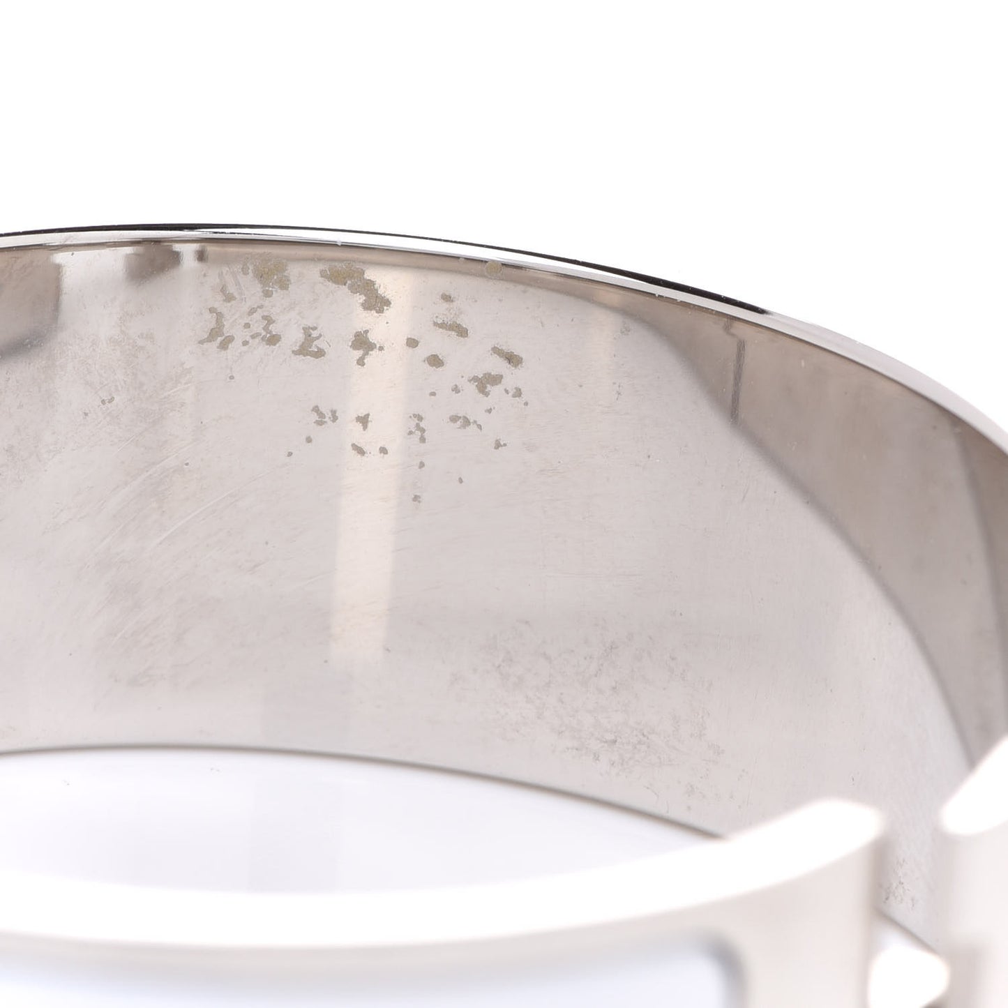Enamel Wide Clic Clac H Bracelet PM White