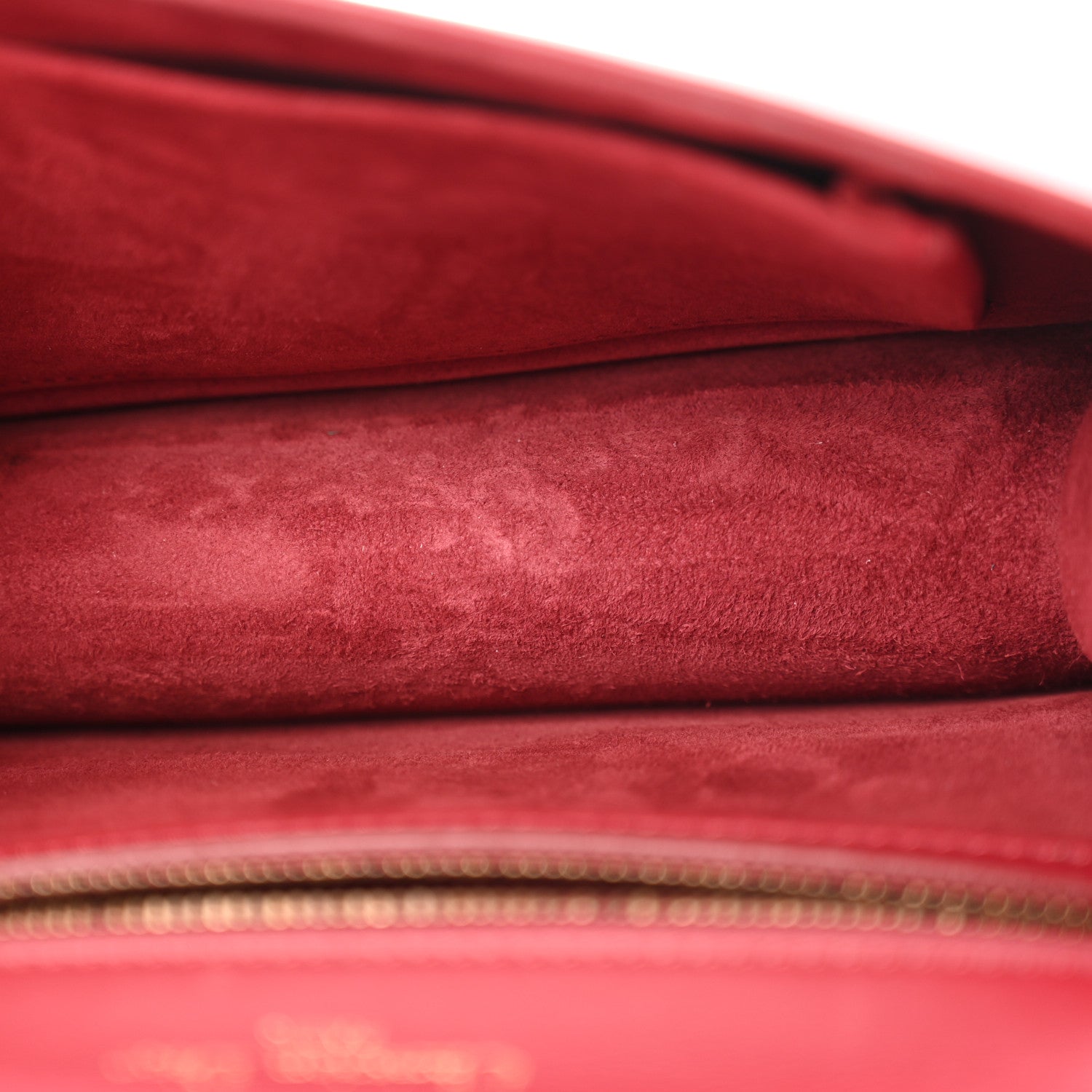 Christian Dior Calfskin Studded Small Diorama Flap Bag Burgundy 5 of 14
