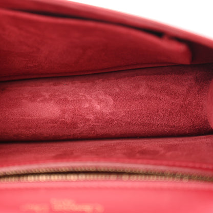 Christian Dior Calfskin Studded Small Diorama Flap Bag Burgundy 5 of 14