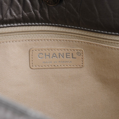 Chanel Aged Calfskin Quilted Reissue 2.55 Tote Dark Silver 6 of 7