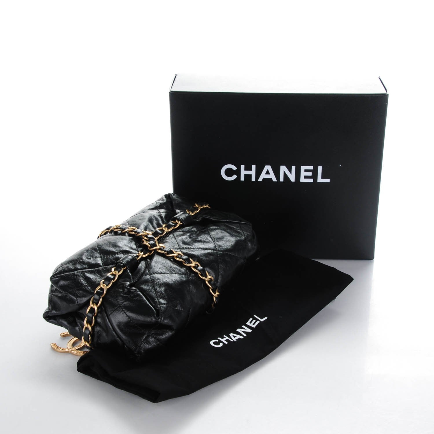 Chanel Calfskin Quilted Baluchon Black 6 of 10