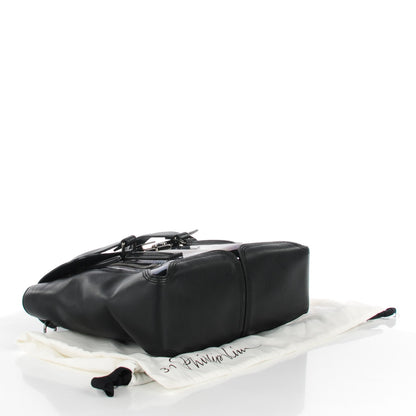 3.1 Phillip Lim 3.1 Oil Slick Patent Medium Pashli Satchel Black 4 of 7