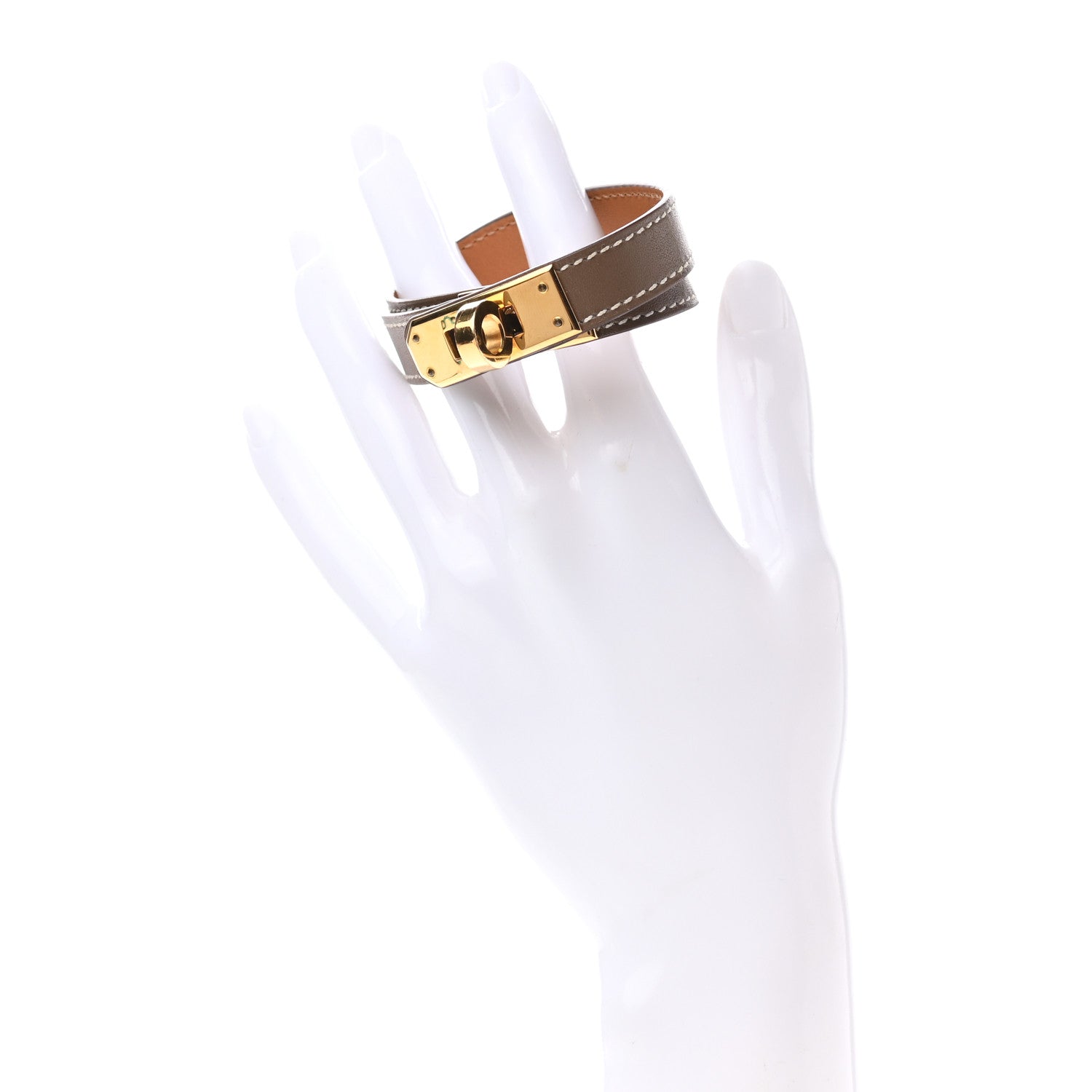 Hermes Swift Kelly Double Tour Bracelet M Etoupe 2 of 6