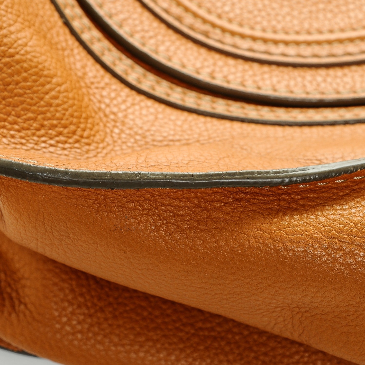 Chloe Calfskin Large Marcie Satchel Brown Sugar 7 of 7