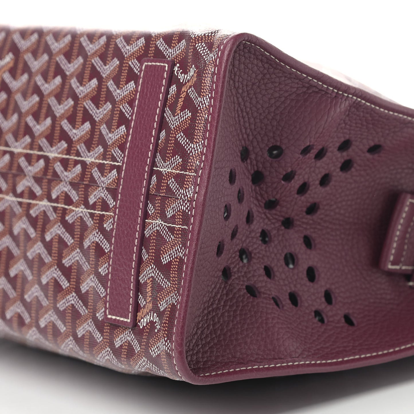 Goyardine Sac Hardy Pet Carrier PM Burgundy