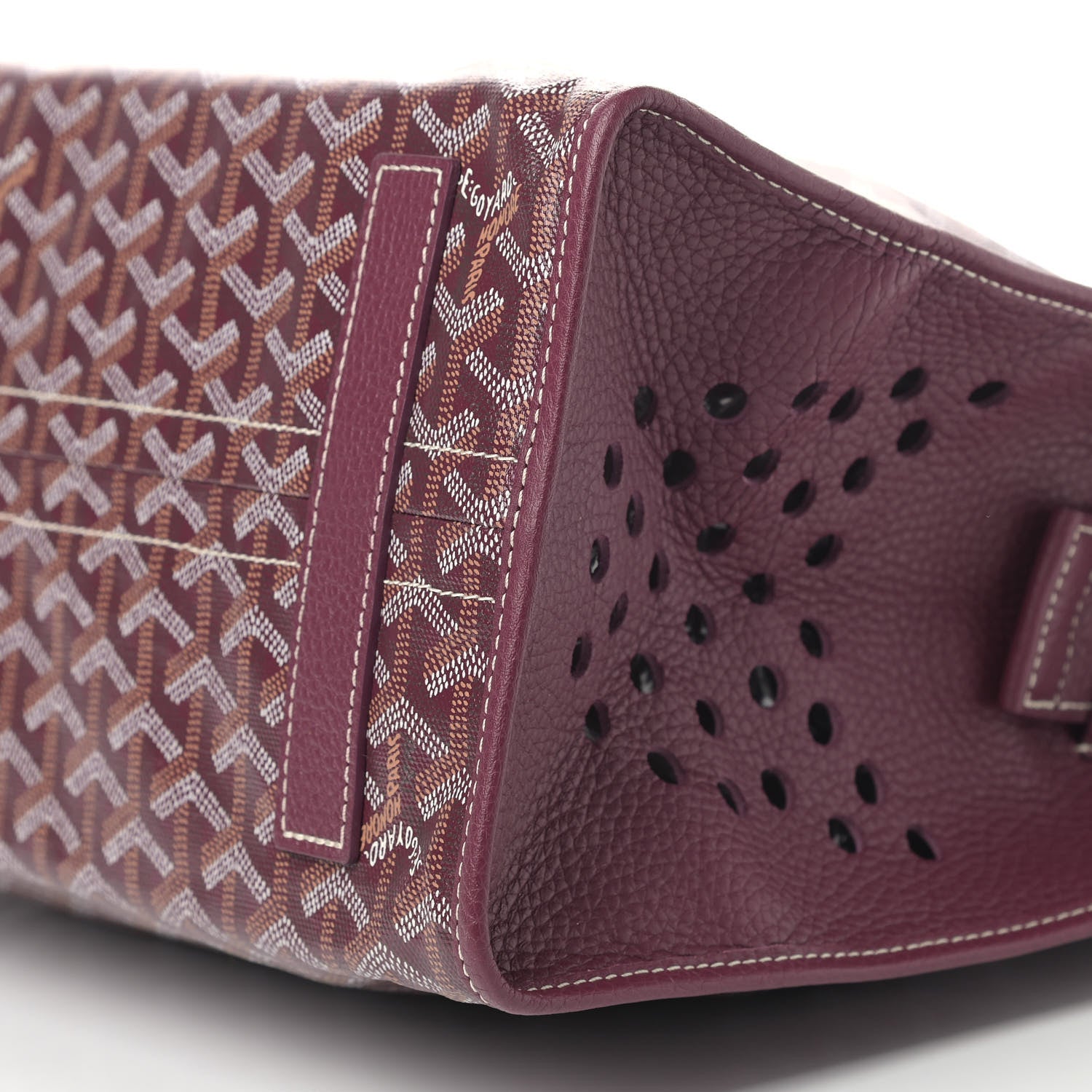 Goyard Goyardine Sac Hardy Pet Carrier PM Burgundy 9 of 9