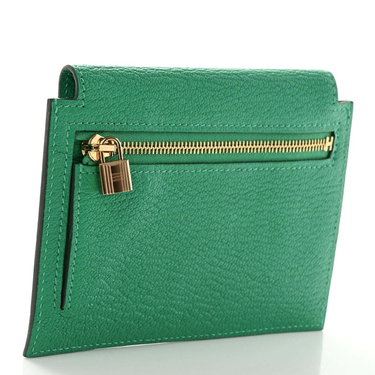 Chevre Mysore Kelly Pocket Compact Wallet Menthe