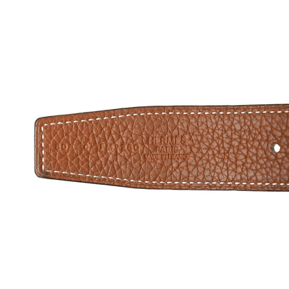 Hermes Box Togo 32mm H Belt 80 Black Gold 3 of 3