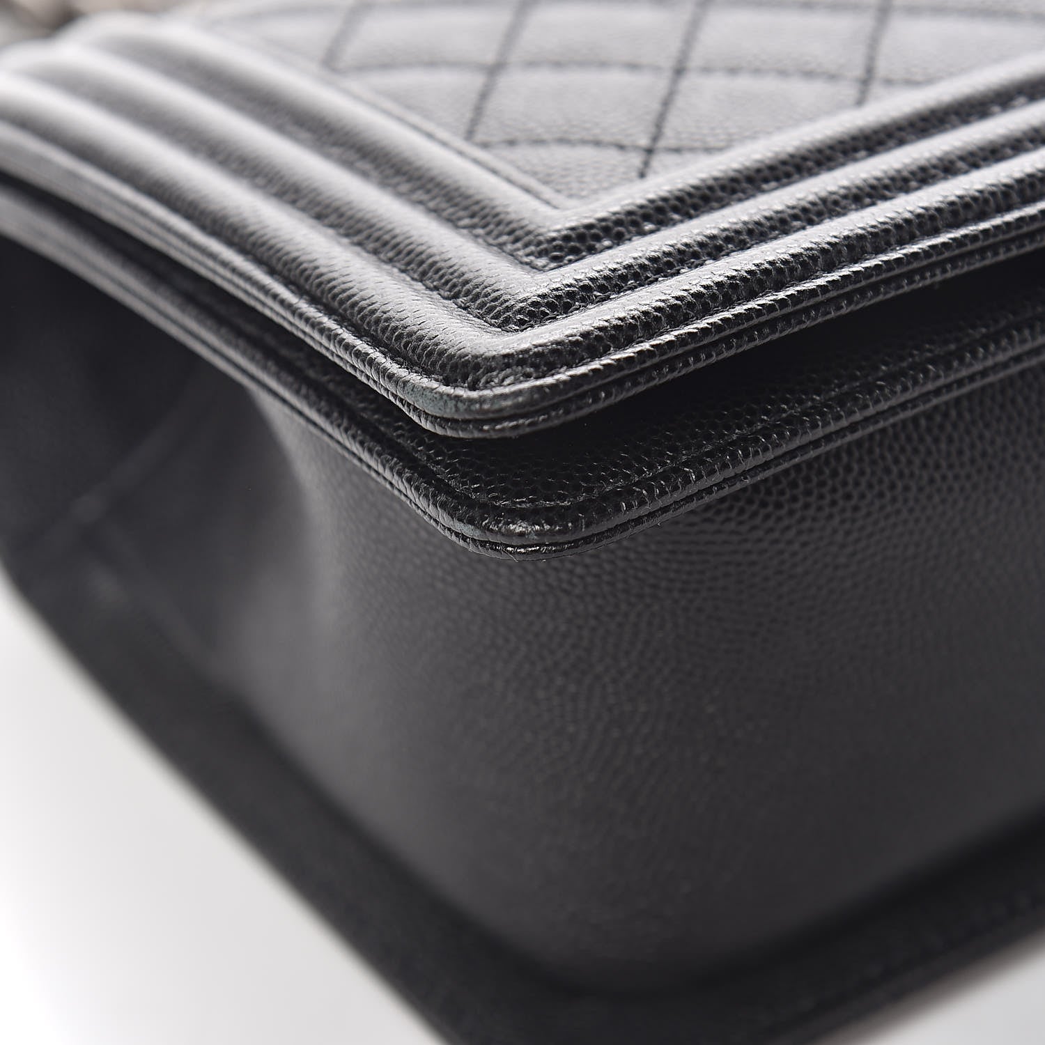 Chanel Caviar Quilted Medium Boy Flap Black 9 of 12