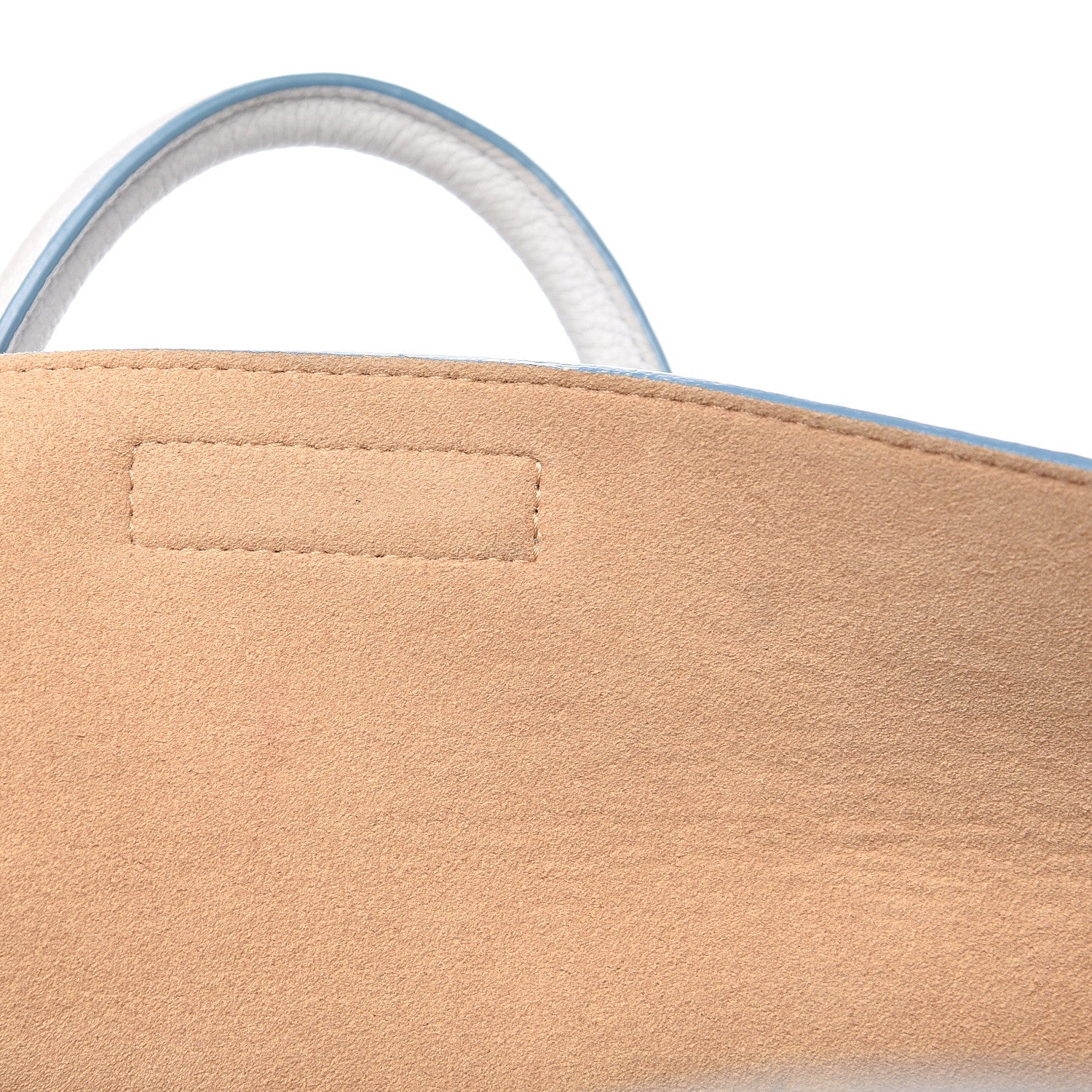 MCM Grained Calfskin Large Milla Tote Whisper Grey 8 of 17