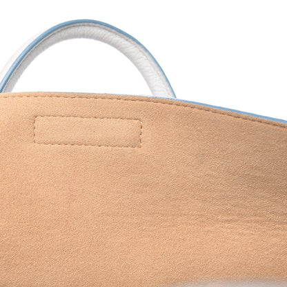 MCM Grained Calfskin Large Milla Tote Whisper Grey 8 of 17