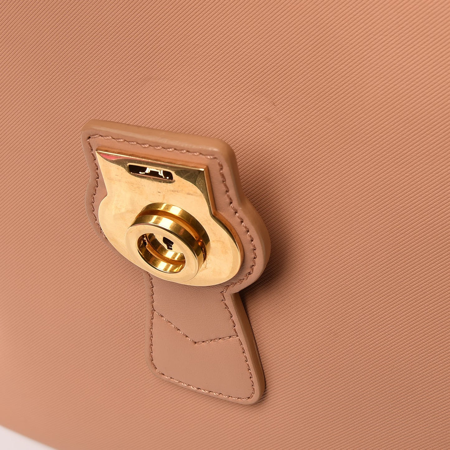 Trench Calfskin Large DK88 Top Handle Bag Pale Clementine