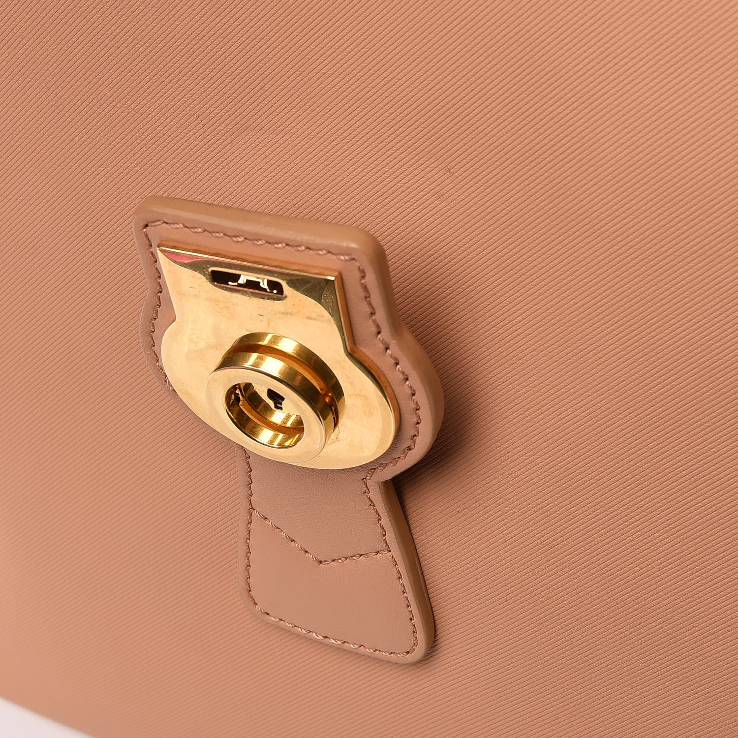 Burberry Trench Calfskin Large DK88 Top Handle Bag Pale Clementine 7 of 11
