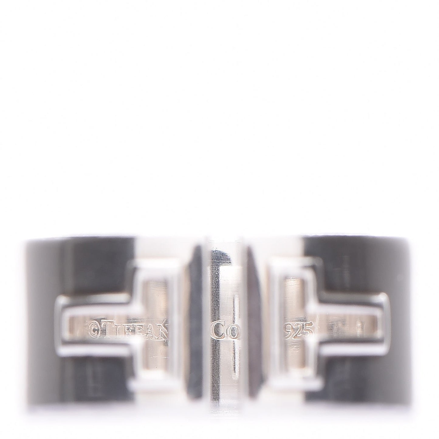 Sterling Silver T Cutout Ring 60 9