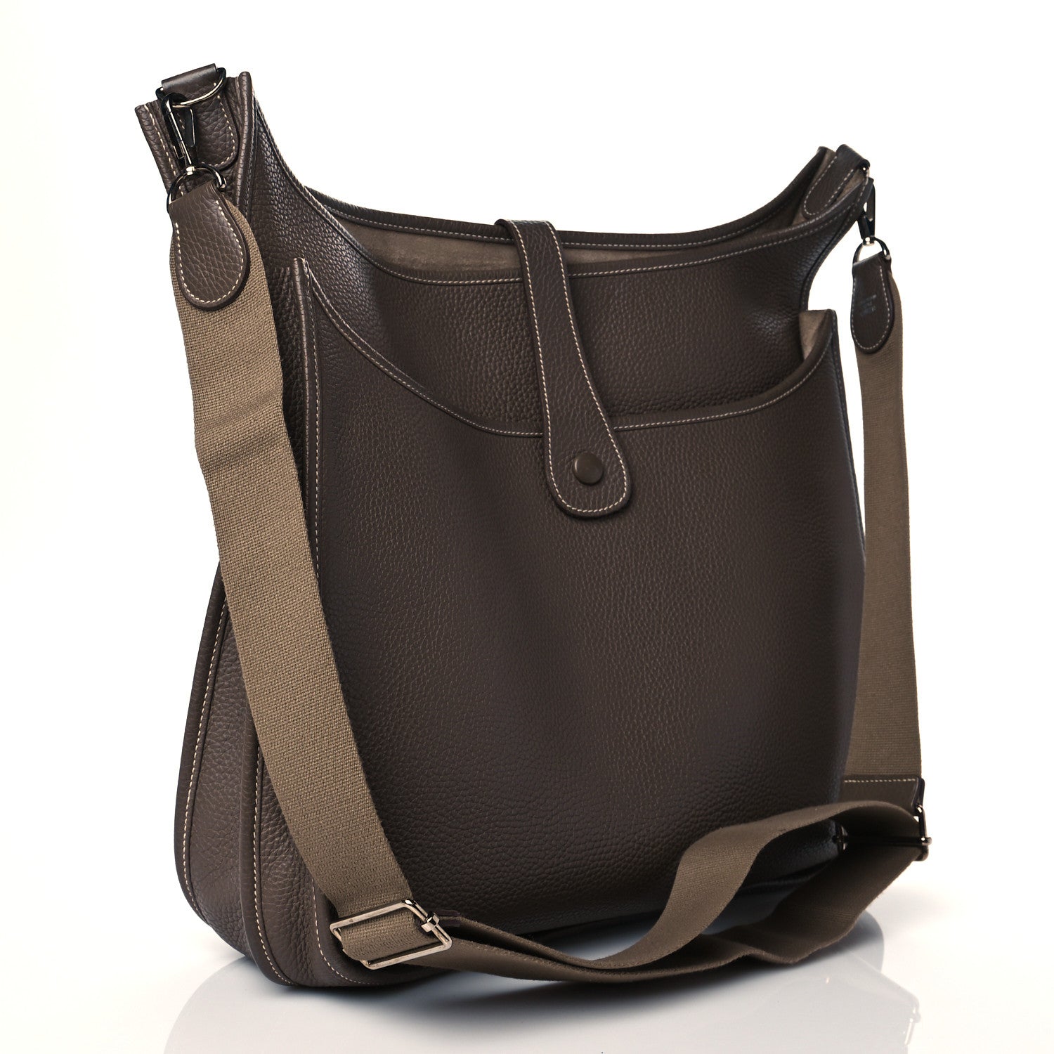 Hermes Taurillon Clemence Evelyne III TGM Etoupe 3 of 12