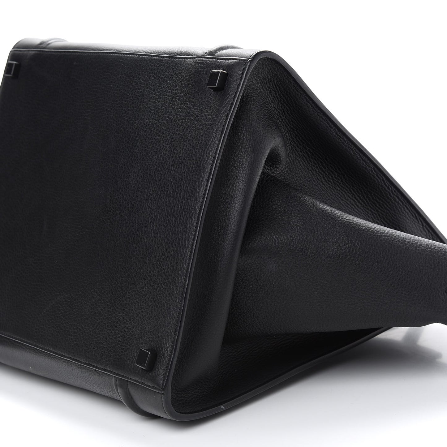 Supple Calfskin Medium Phantom Luggage Black