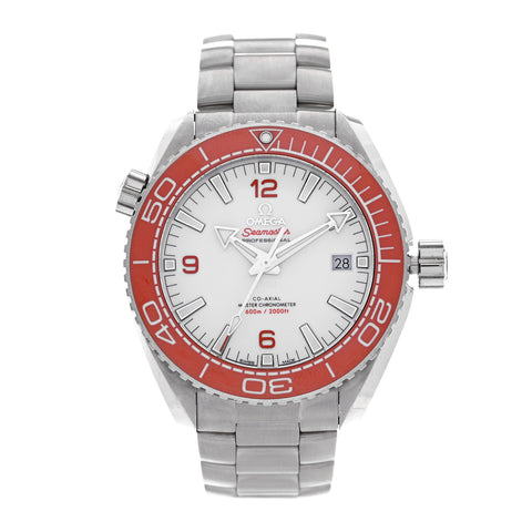 Stainless Steel Ceramic 43.5mm Seamaster Planet Ocean 600M Co-Axial Automatic Watch White 215.30.44.21.04.001