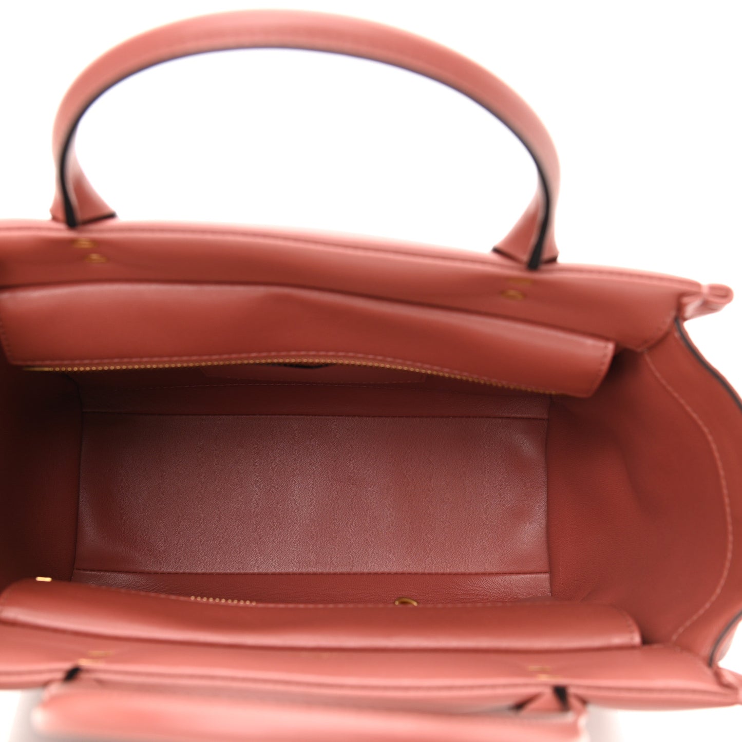 Nappa Medium One Stud Handbag Gingerbread