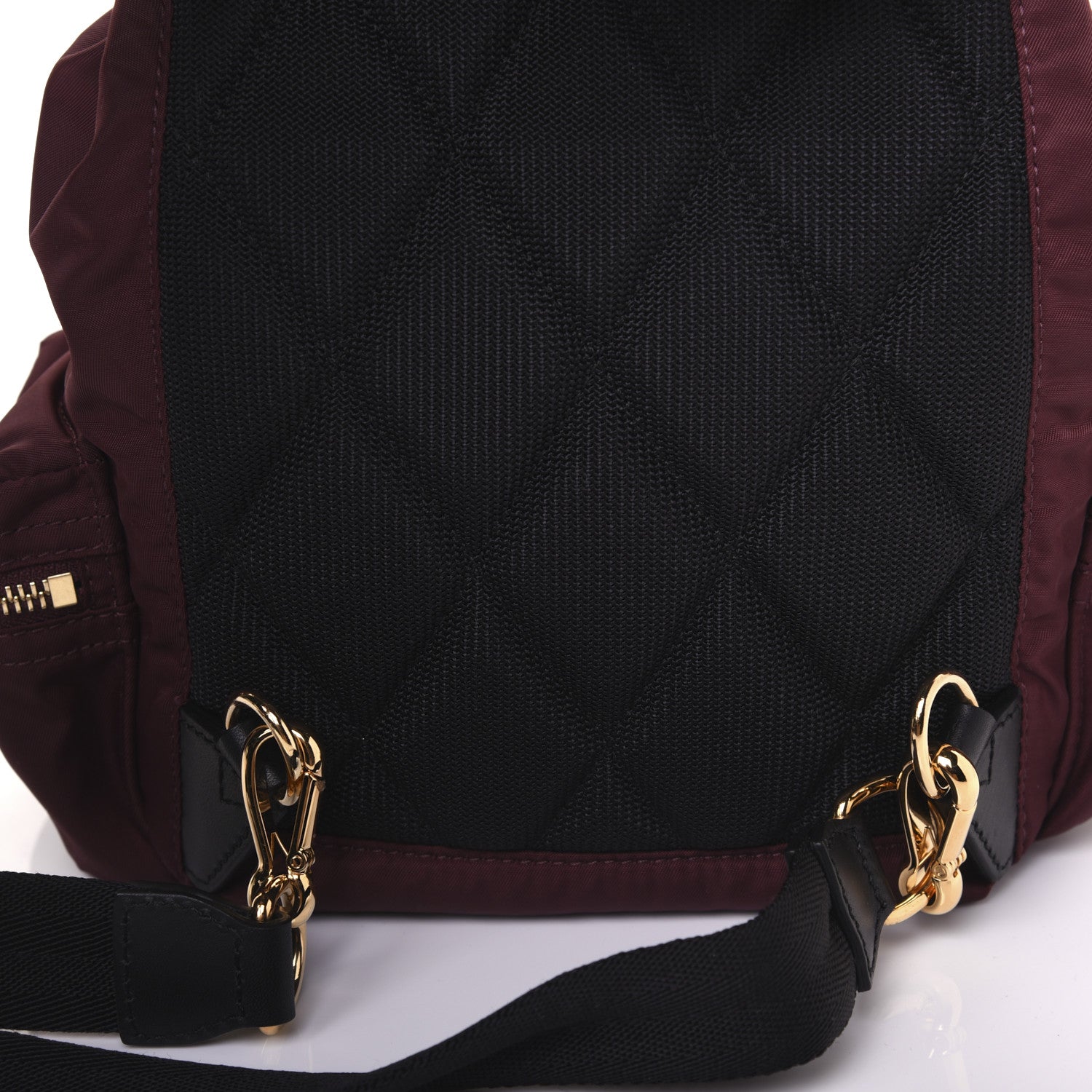 Burberry Nylon Small Rucksack Backpack Burgundy Red 17 of 20