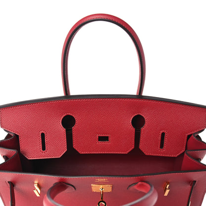 Hermes Epsom Birkin Sellier 30 Rouge Grenat 17 of 31