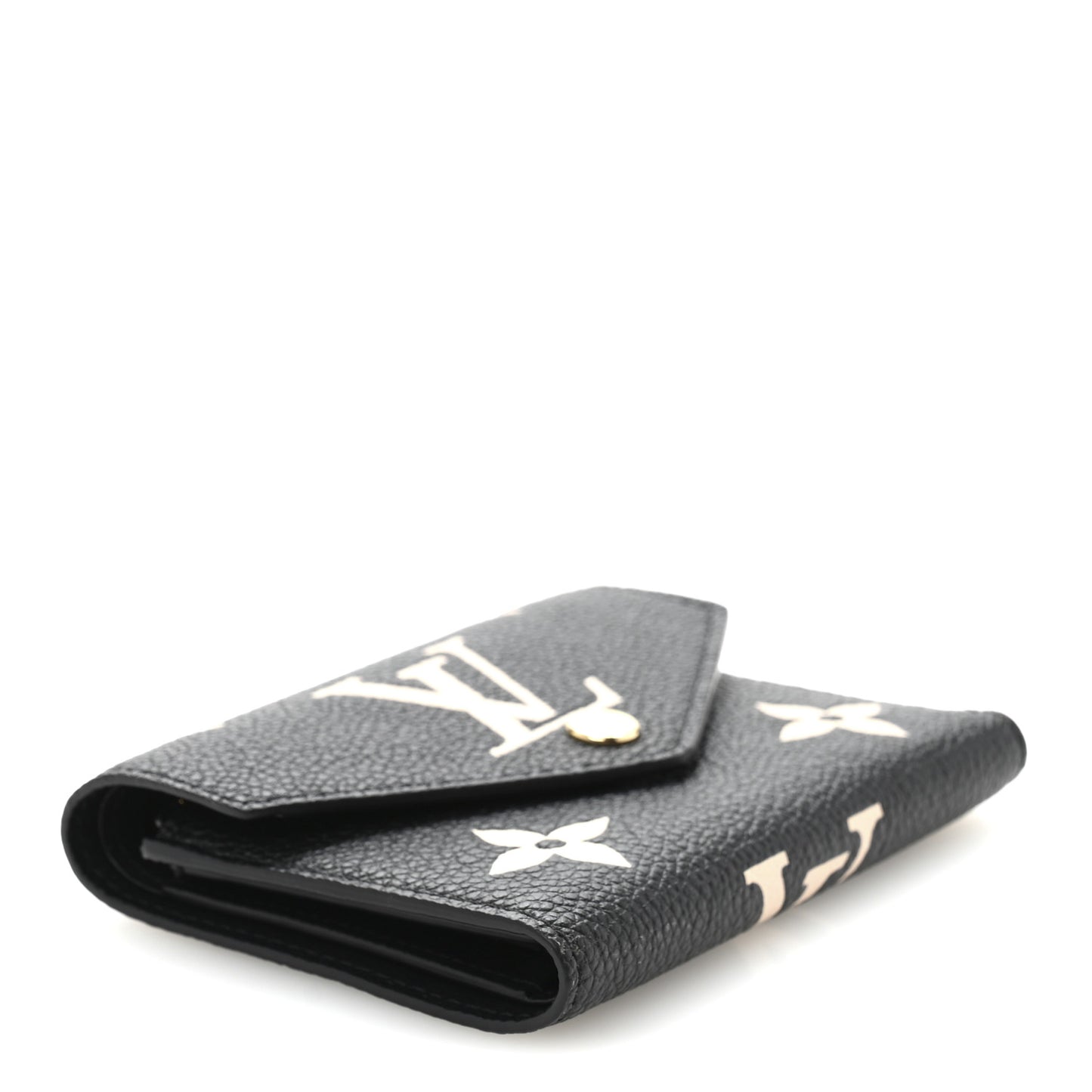 Empreinte Monogram Giant Victorine Wallet Black Beige