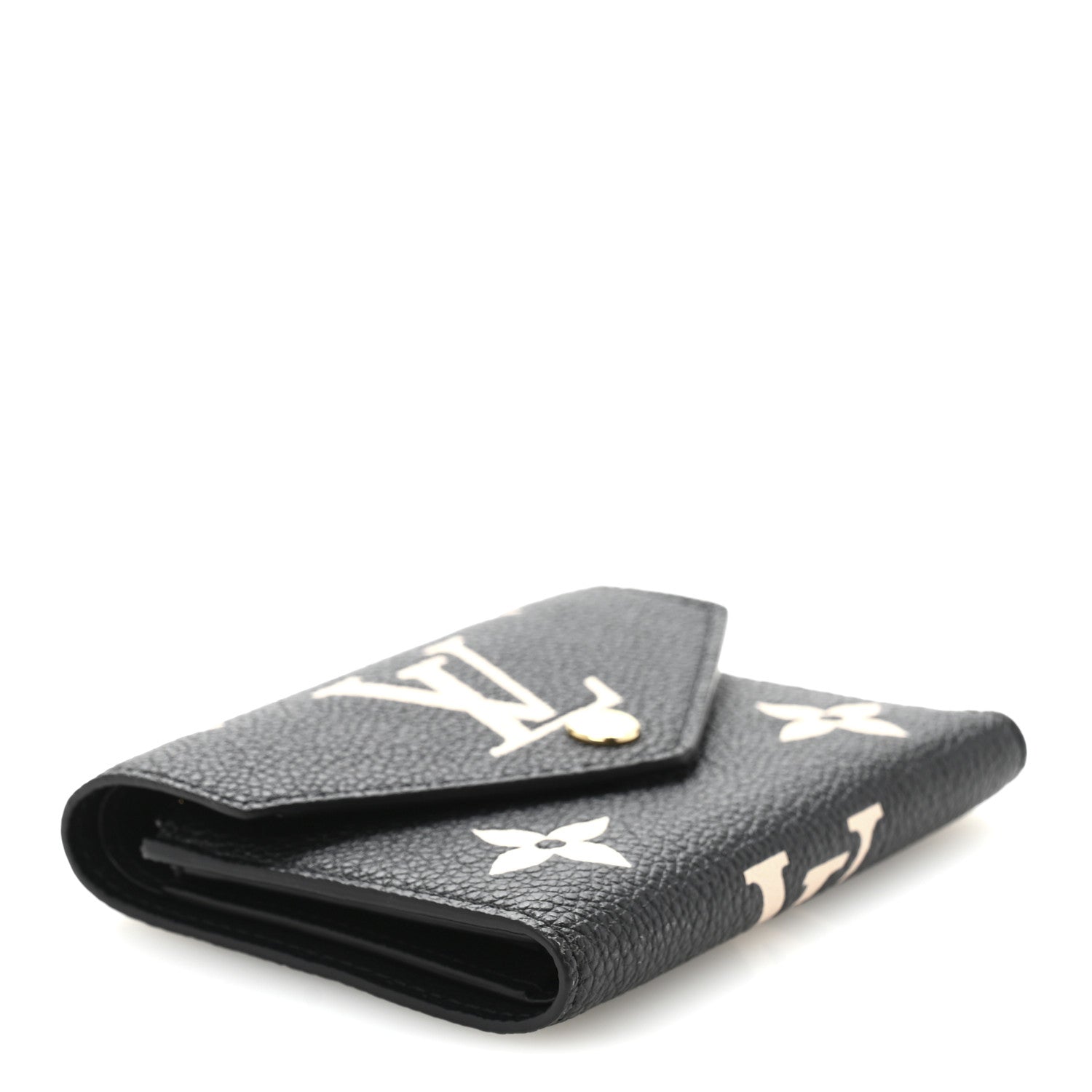 Louis Vuitton Empreinte Monogram Giant Victorine Wallet Black Beige 4 of 7