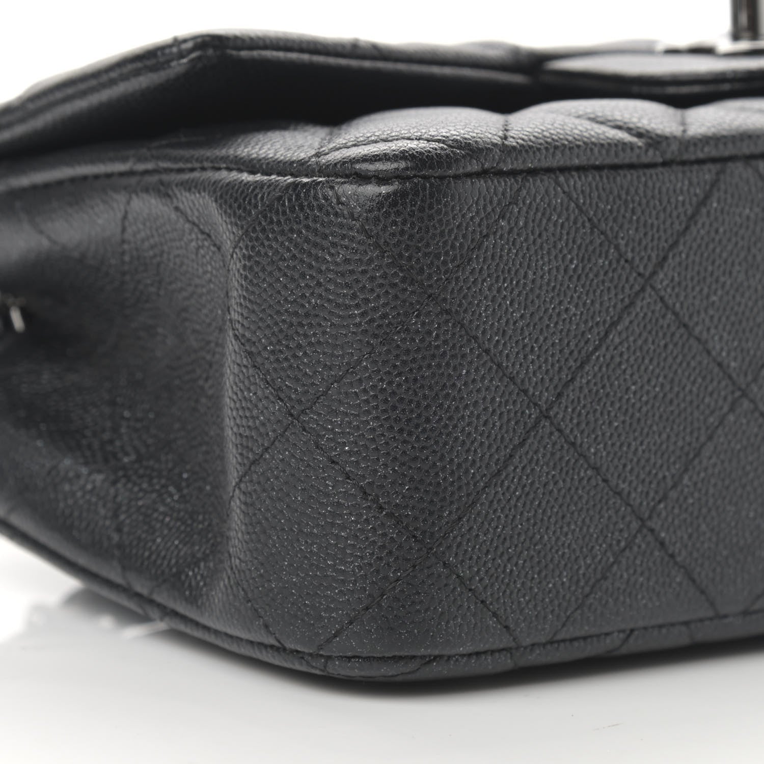 Chanel Iridescent Caviar Quilted Mini Rectangular Flap Black 9 of 12