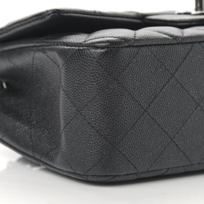 Chanel Iridescent Caviar Quilted Mini Rectangular Flap Black 9 of 12