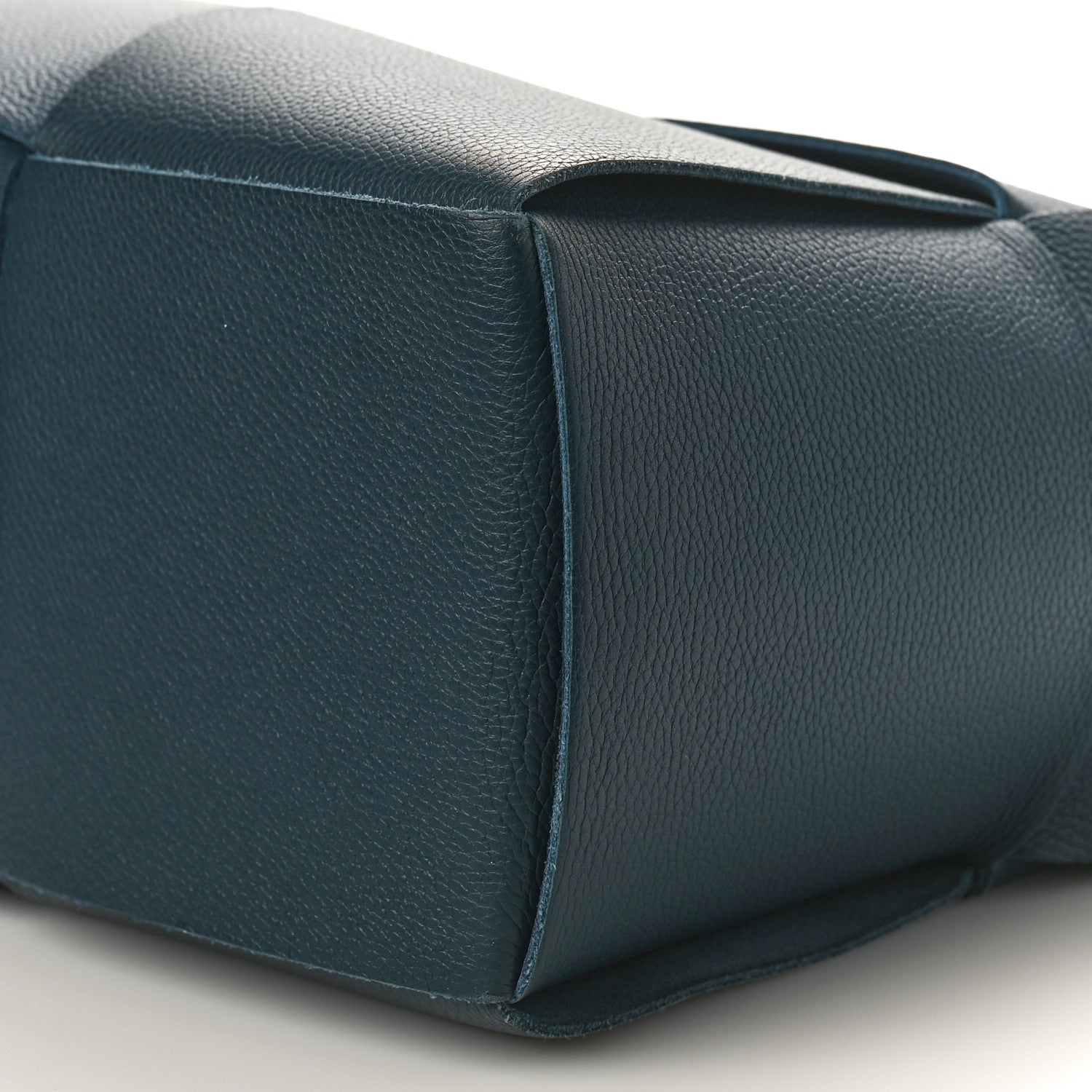 Bottega Veneta Grained Calfskin Maxi Intrecciato Medium Arco Tote Navy Blue 11 of 11