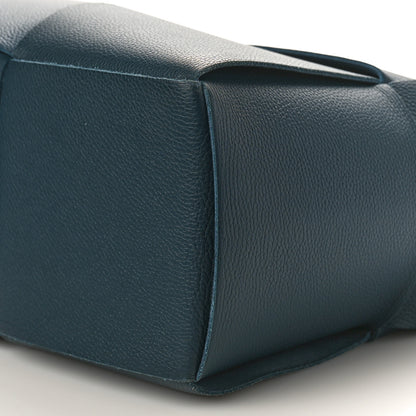Bottega Veneta Grained Calfskin Maxi Intrecciato Medium Arco Tote Navy Blue 11 of 11