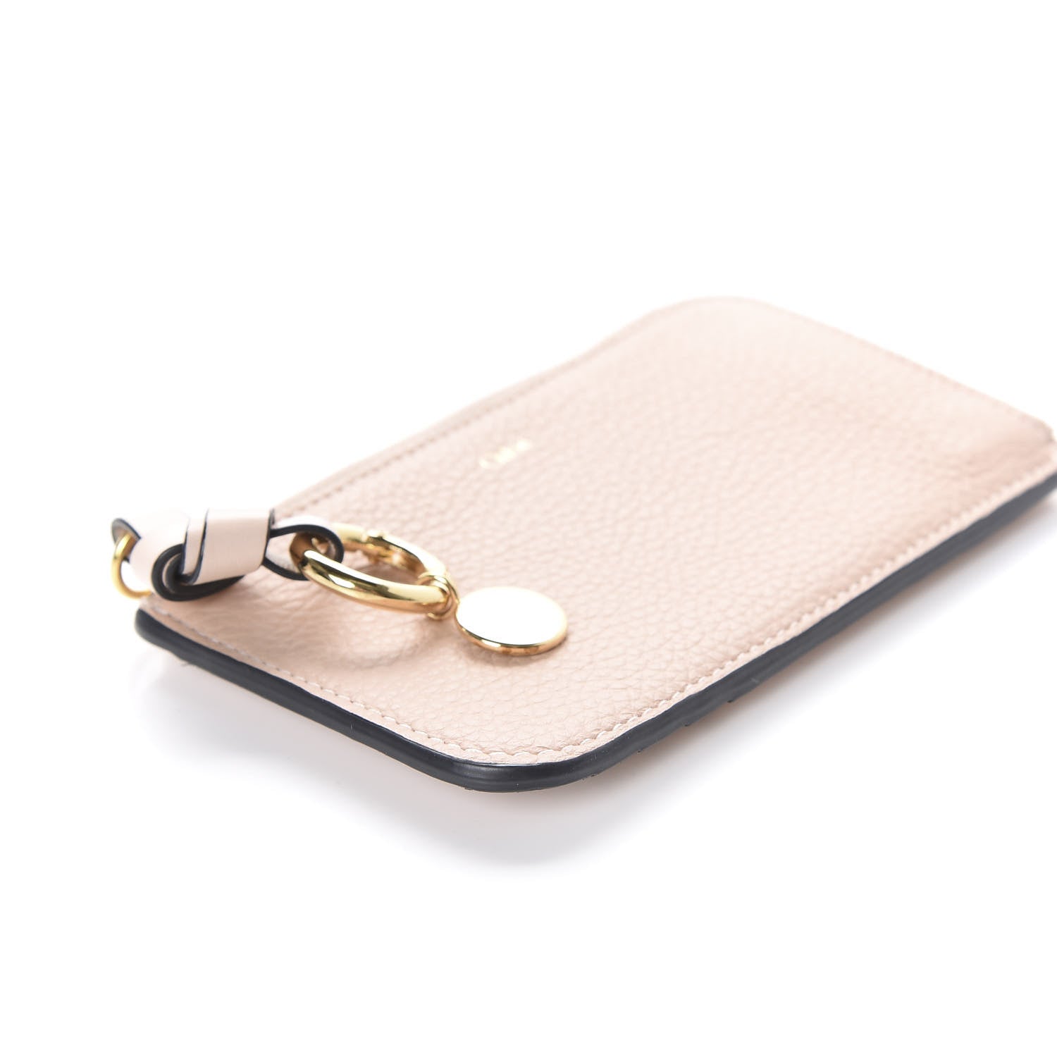 Chloe Calfskin Alphabet Purse Wallet Cement Pink 5 of 7