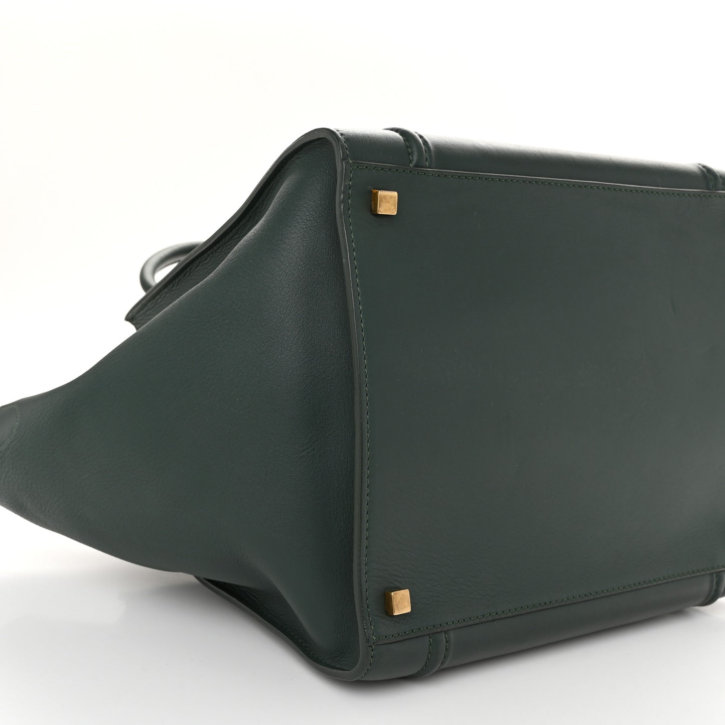 Smooth Calfskin Medium Phantom Luggage Bottle Green Bottle Green
