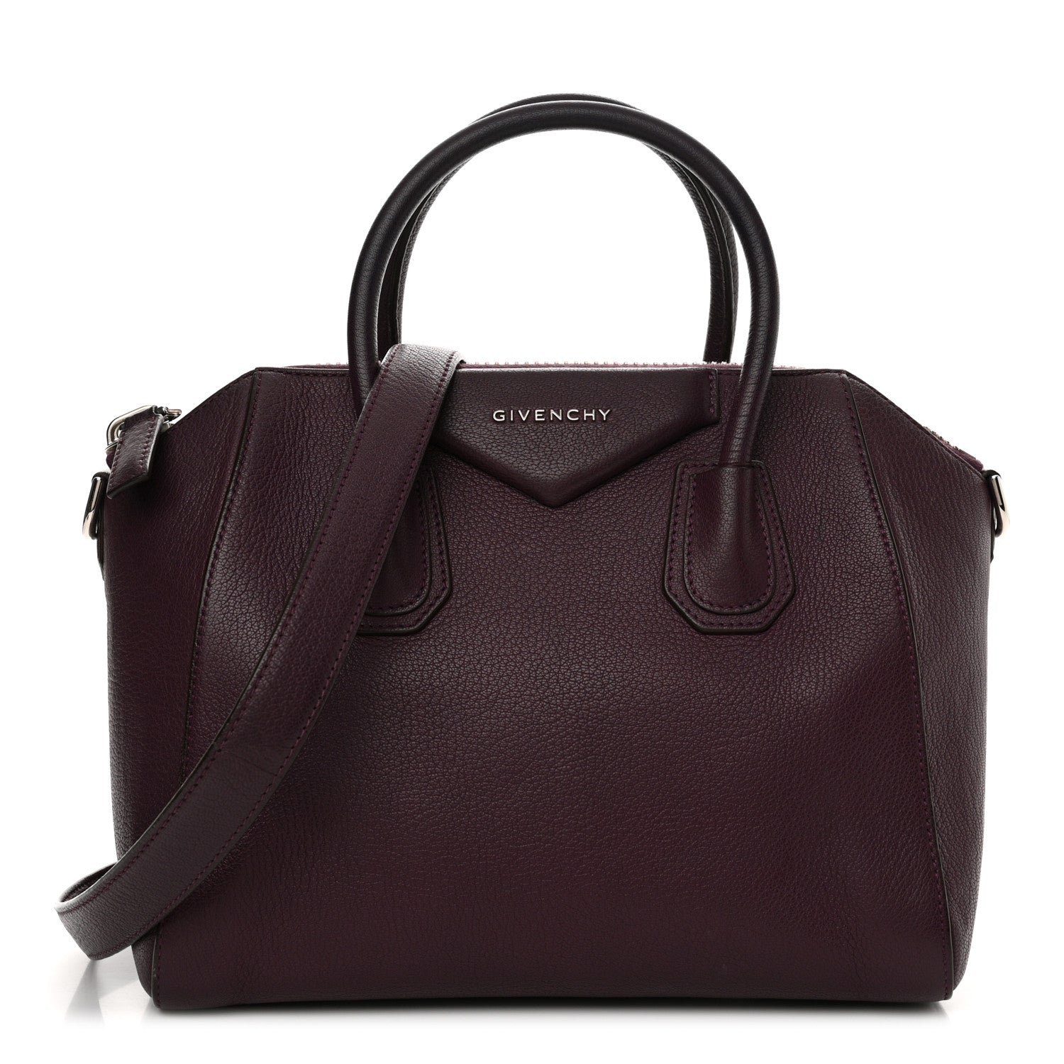 Givenchy Sugar Goatskin Small Antigona Dark Purple 1 of 16