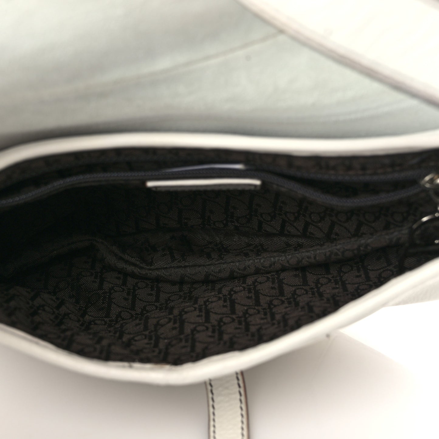 Calfskin Saddle Bag White