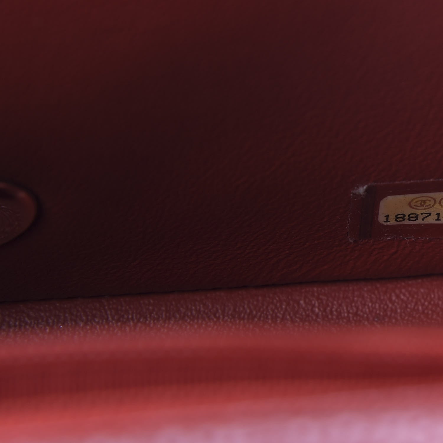 Chanel Caviar Quilted Mini Square Flap Red 9 of 9