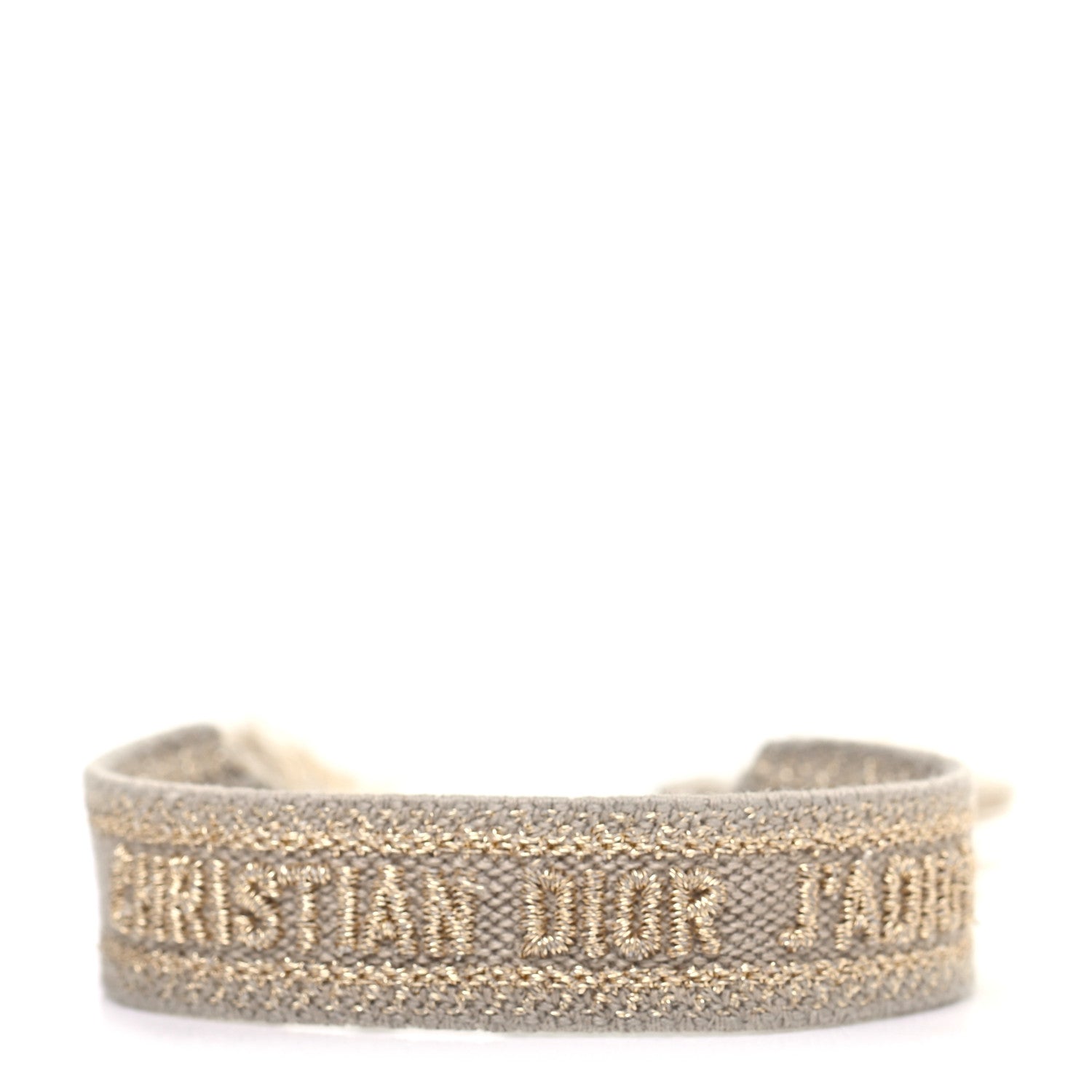Christian Dior Woven Cotton J'Adior Friendship Bracelet Gold 1 of 3